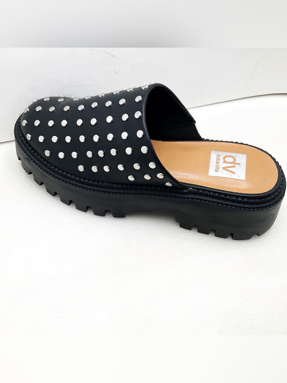 {DV By Dolce} Vita Lexy Black Studded Platform Clogs - Picture 11 of 14